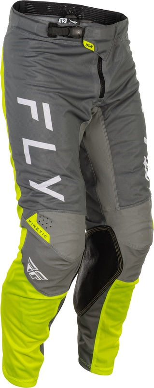 Fly Racing Kinetic Mesh Pants - Gray/Yellow 379-32428