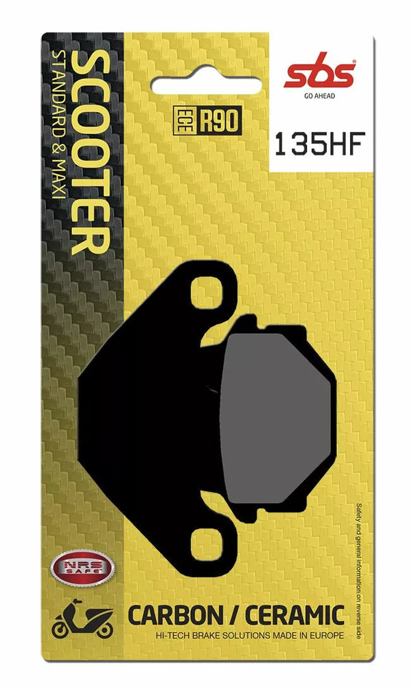 SBS BRAKE PAD CAR/CER SCOOT 135HF