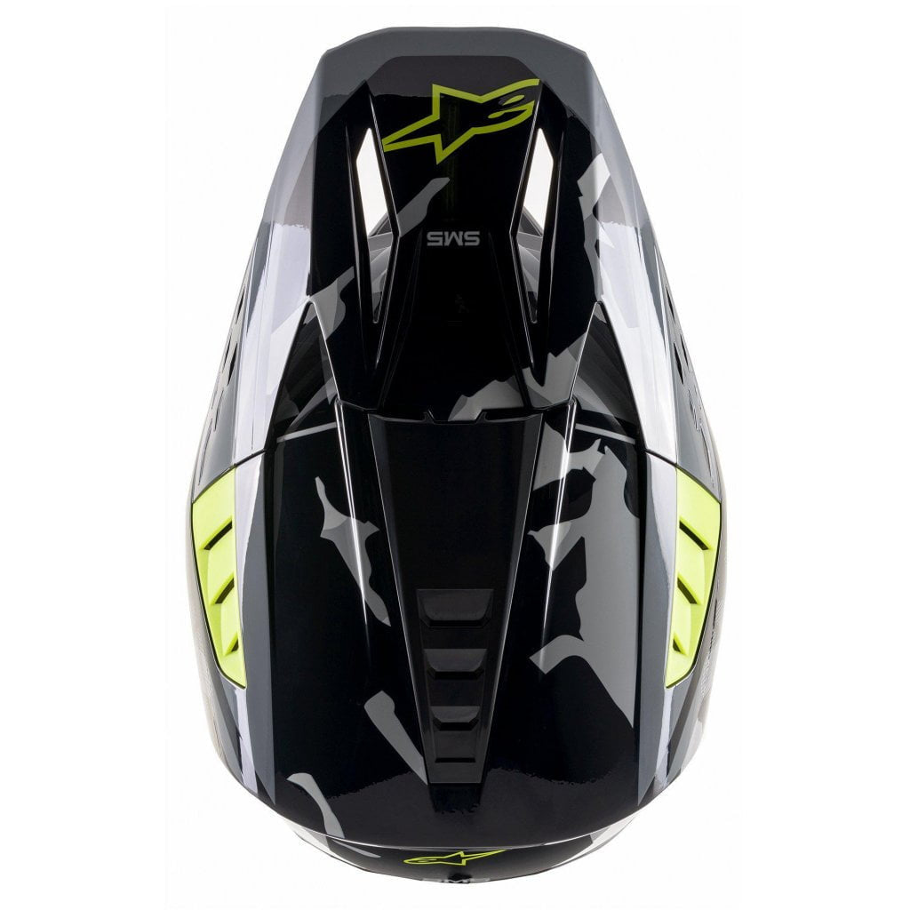 Alpinestars Cross MC Helmet S-M5 Rover Black /Gray /Gulfluo