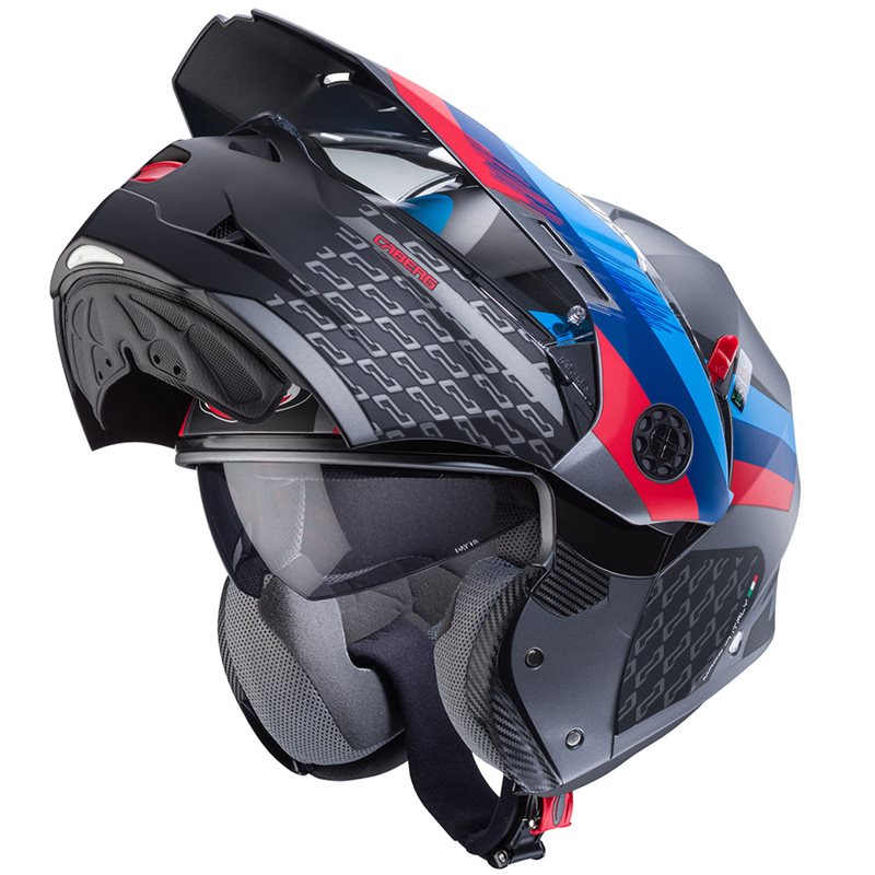 Caberg Adventure MC Helm Turmax x Grau /Blau