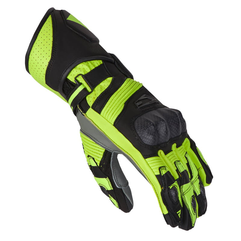 Rebelhorn MC-Sport-Handschuhe Kämpfer Schwarz /Grippe