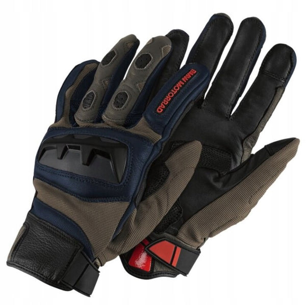 BMW MC Gloves GS Rallye Khaki /Blue