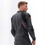 Rebelhorn MC-Lederjacke Veloce Schwarz /Grau