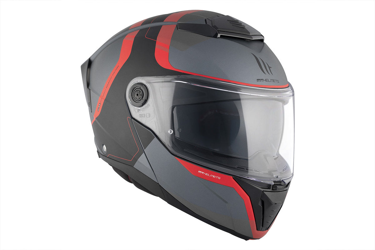 MT Helmets Openable MC Helmet Atom 2 Sv Emalla B15