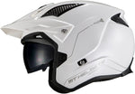 Mt Helmets Open MC helmet District Solid A0 White