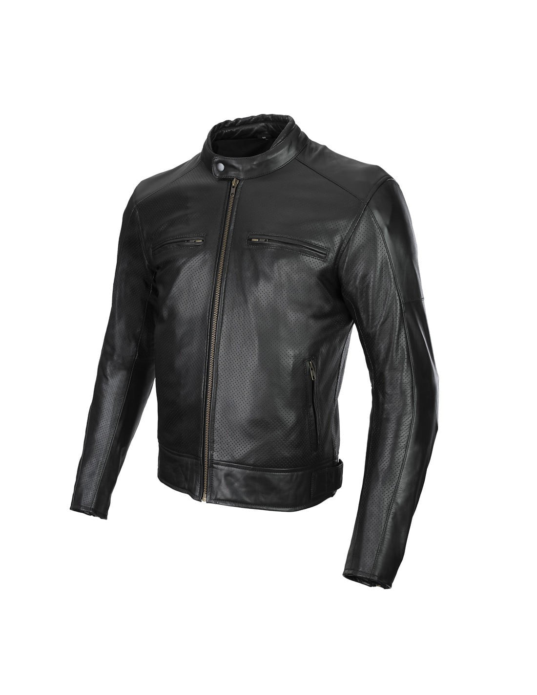 Seca Mc-Leather Jacket Bonneville Perforated Black 