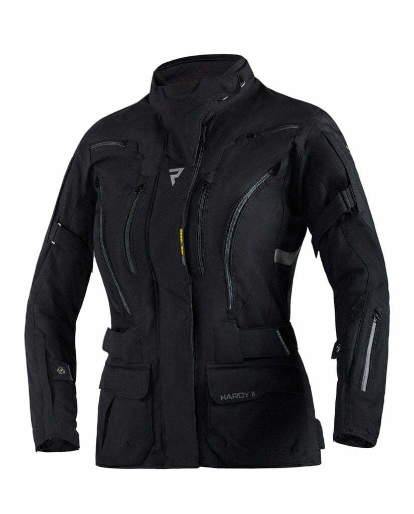 Rebelhorn Dam Textil Mc-Jacke Hardy II Schwarz 