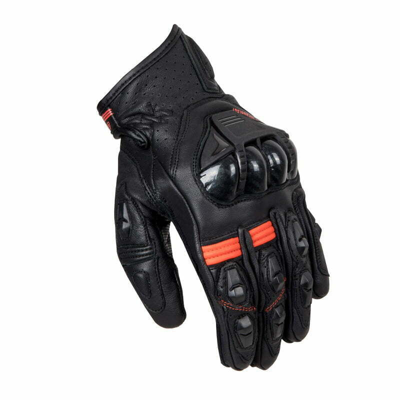 Ozon MC-Gloves RS-600 Kurzes Schwarz /Rot