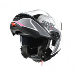 SMK Openable MC Helmet Gullwing Kresto White /Pink