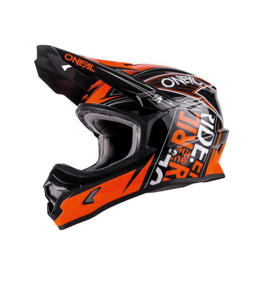 Oneal Cross MC Helm 3er Brenn den Schwarz /Orange /Weiß