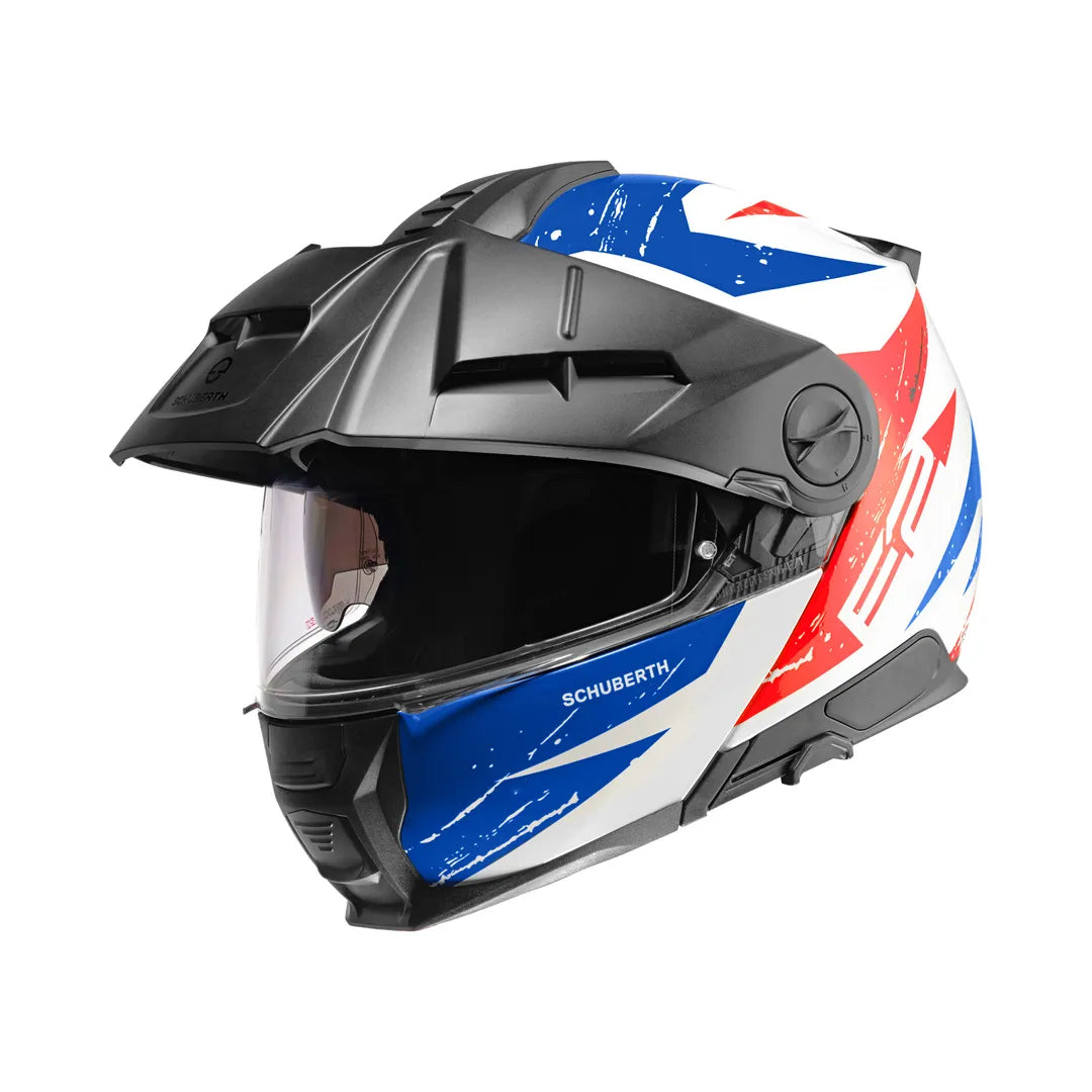 Schuberth Öffnen MC Helm E2 Explorer Blau /Rot