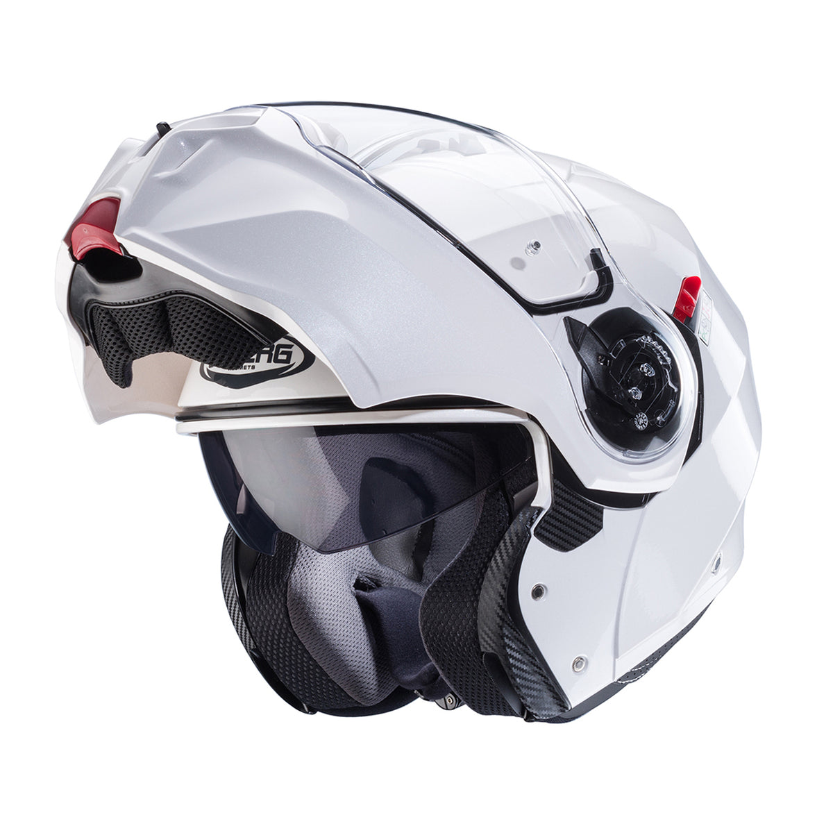 Caberg Öffnen MC Helm Duke Evo White