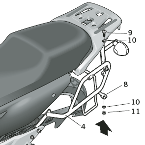 Shad 3p -Systemklasse (Seite) - Honda XL 700 V Transalp (H0TR78SF)
