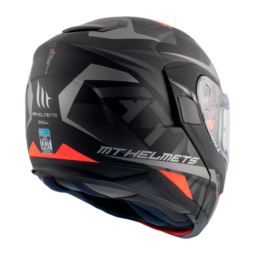 MT Helmet's openable MC helmet atom Matt Black