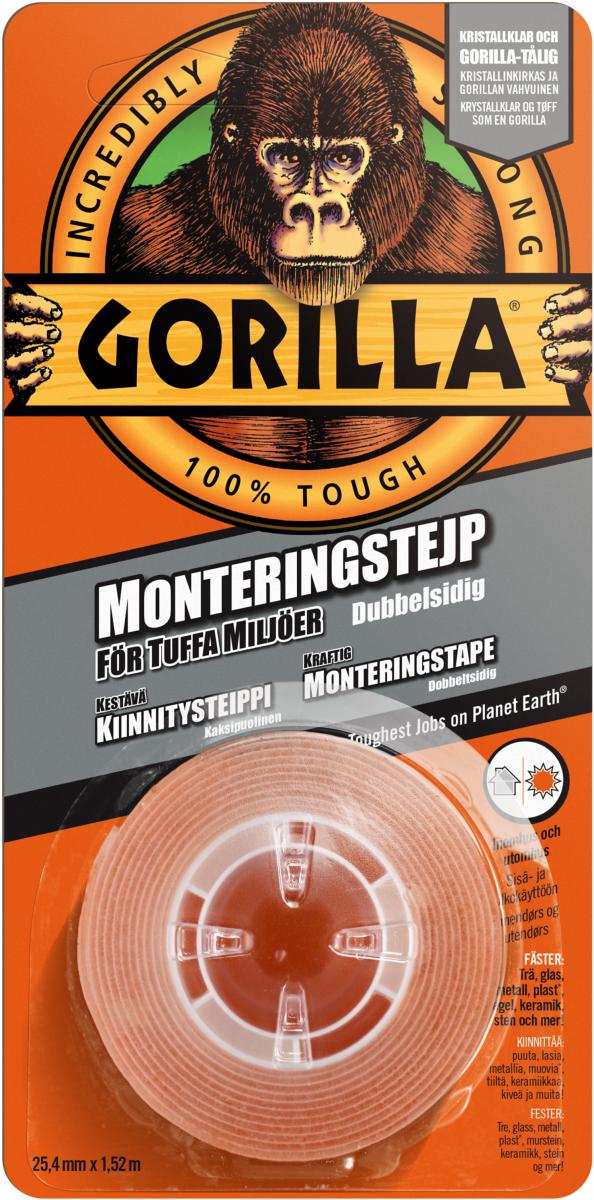 Gorilla Montageband 1,52mx25,4 mm