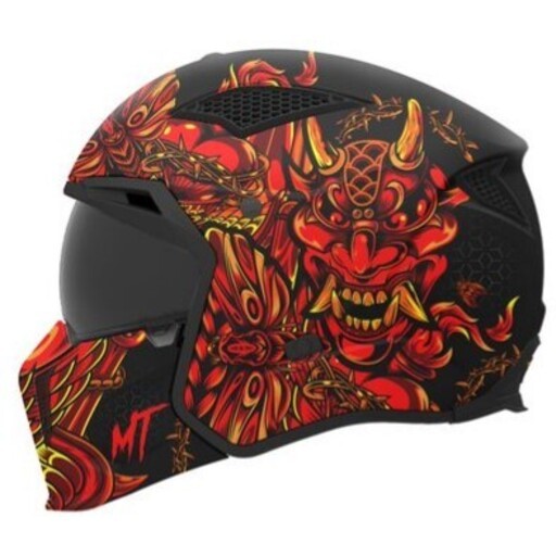 MT Helme öffnen MC Helm Streetfighter SV S Hellish B5