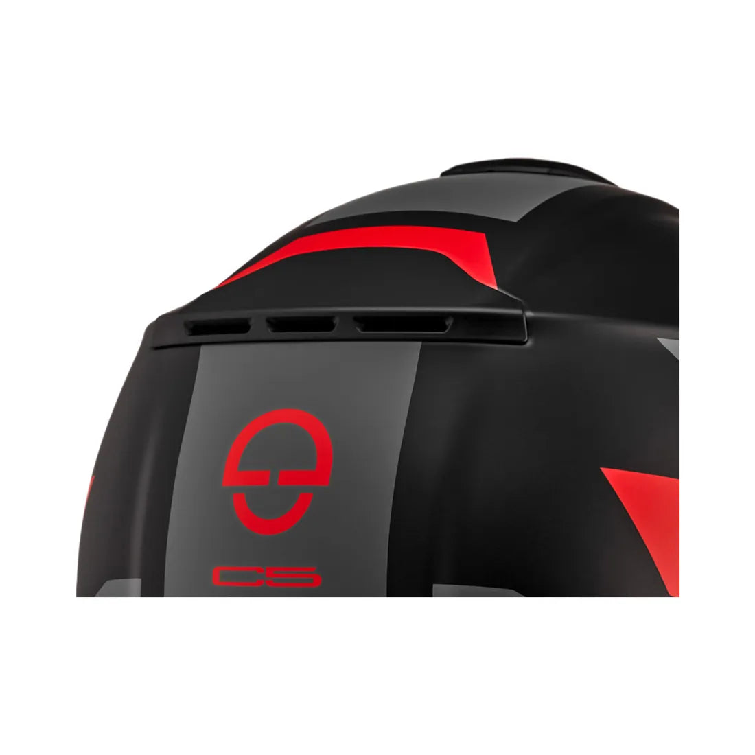 Schuberth Öffner MC Helm C5 Eclipse Black /Rot