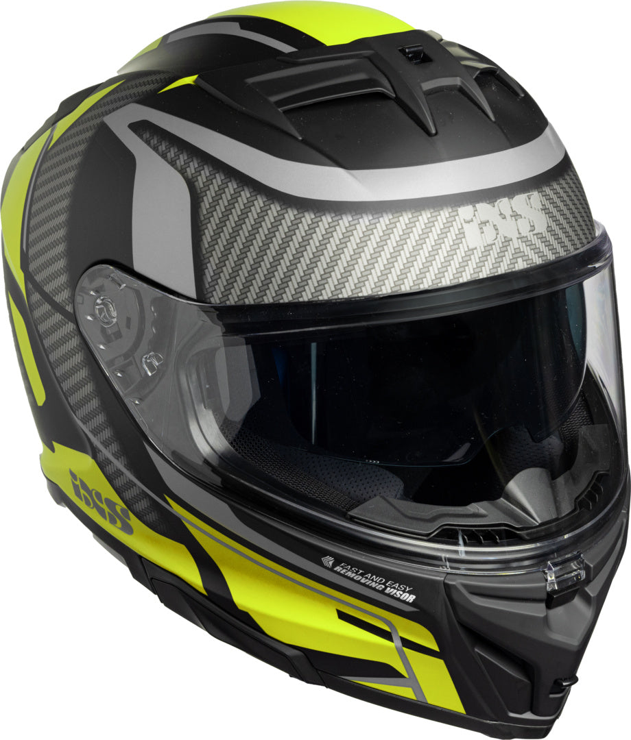 IXS Integral MC Helmet 912 SV 2.0 Blade Black /Flu