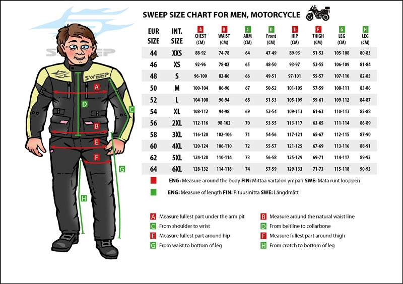 Sweep Textile MC Jacke Outback WP Schwarz /Grippe