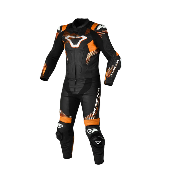 Macna MC-Leder-Rack 2-Teile-Armadylschwarz /Orange