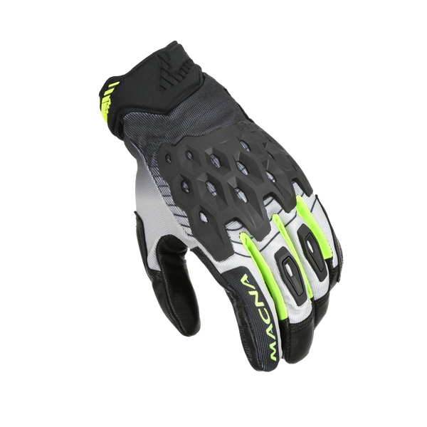 Motorcycle Gloves Macna, Tanami Black/Gray/Fluo Yellow