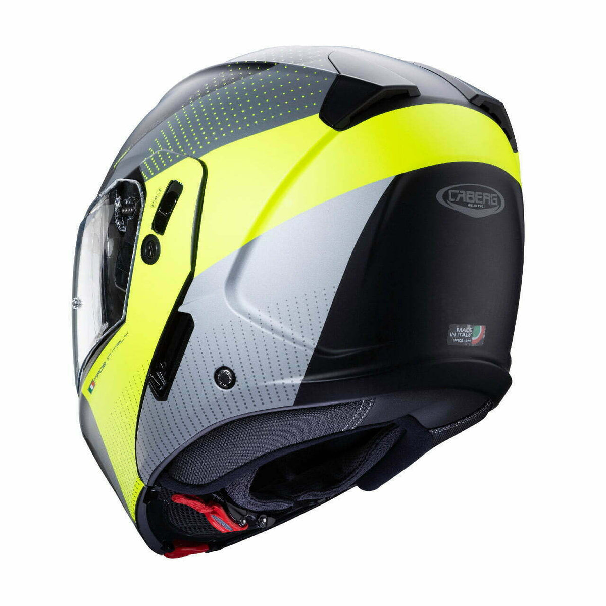 Caberg Öffnen MC Helm Horus Scout Schwarz /Grippe