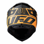 UFO Cross MC Helm unerschrockener Schwarz /Rot /Orange