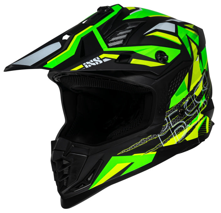 IXS Cross MC Helm 363 2.0 Schwarz /Grün