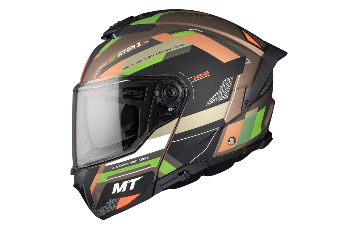 MT Helmets Openable MC Helmet Atom 2 SV Blast A6