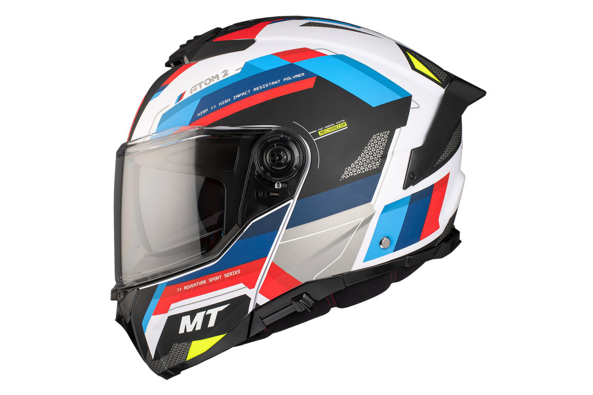 MT Helmets Openable MC Helmet Atom 2 Sv Blast A0 Pearl