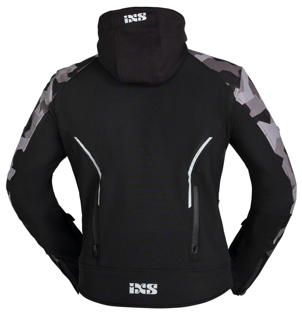 IXS SOFTSHELL MC jacket so moto black /camo