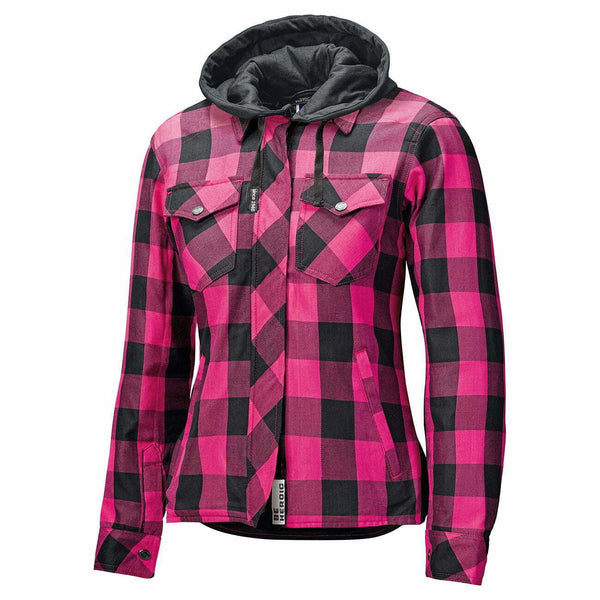 Held Dam Kevlar Mc-Hemd Lumberjack II Schwarz /Rosa 