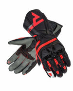 Rebelhorn Women Mc-Gloves St. Long Black /Rot