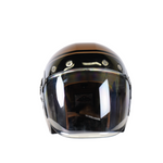 SMK Jet MC Helm Retro Seven Brown