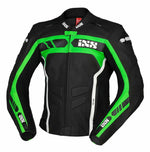 ixs leather jacket LD RS-600 1.0 black /green /white