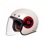 SMK Jet MC Helm Retro White