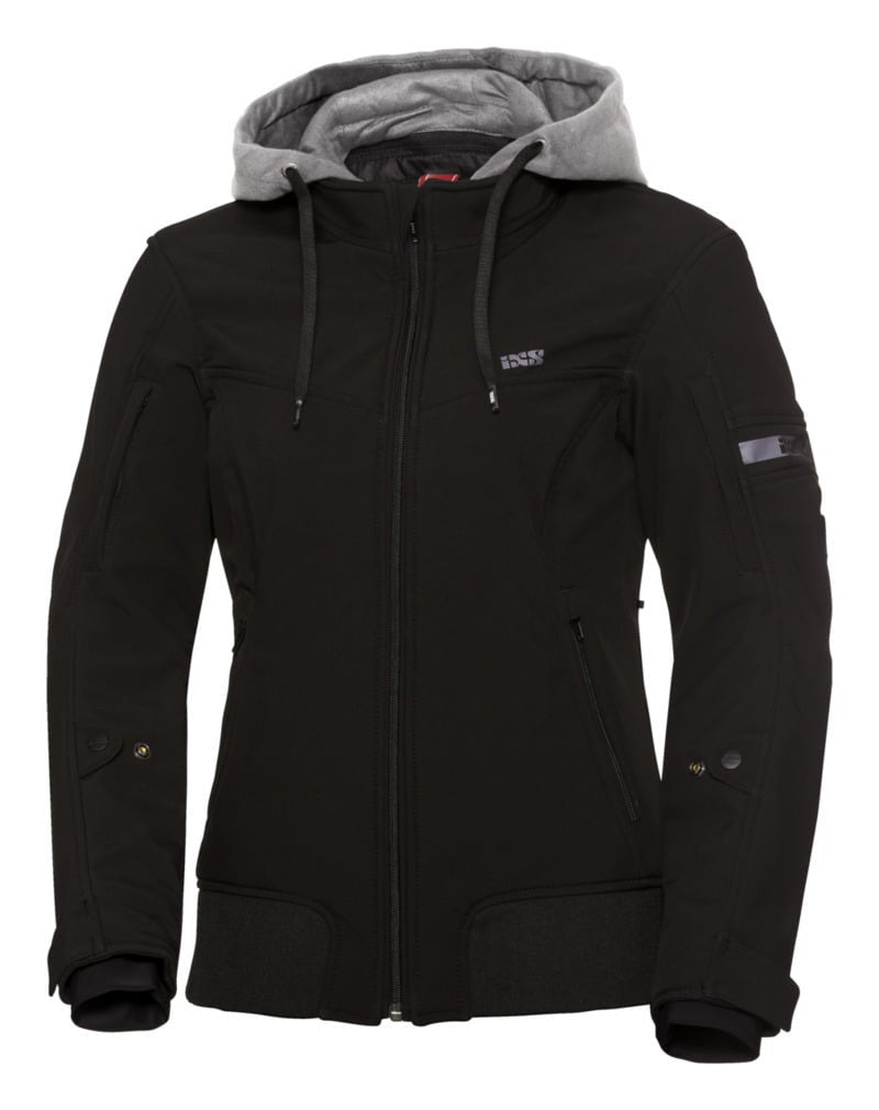 iXS Damen Softshell Mc-Jacke So Moto Schwarz 