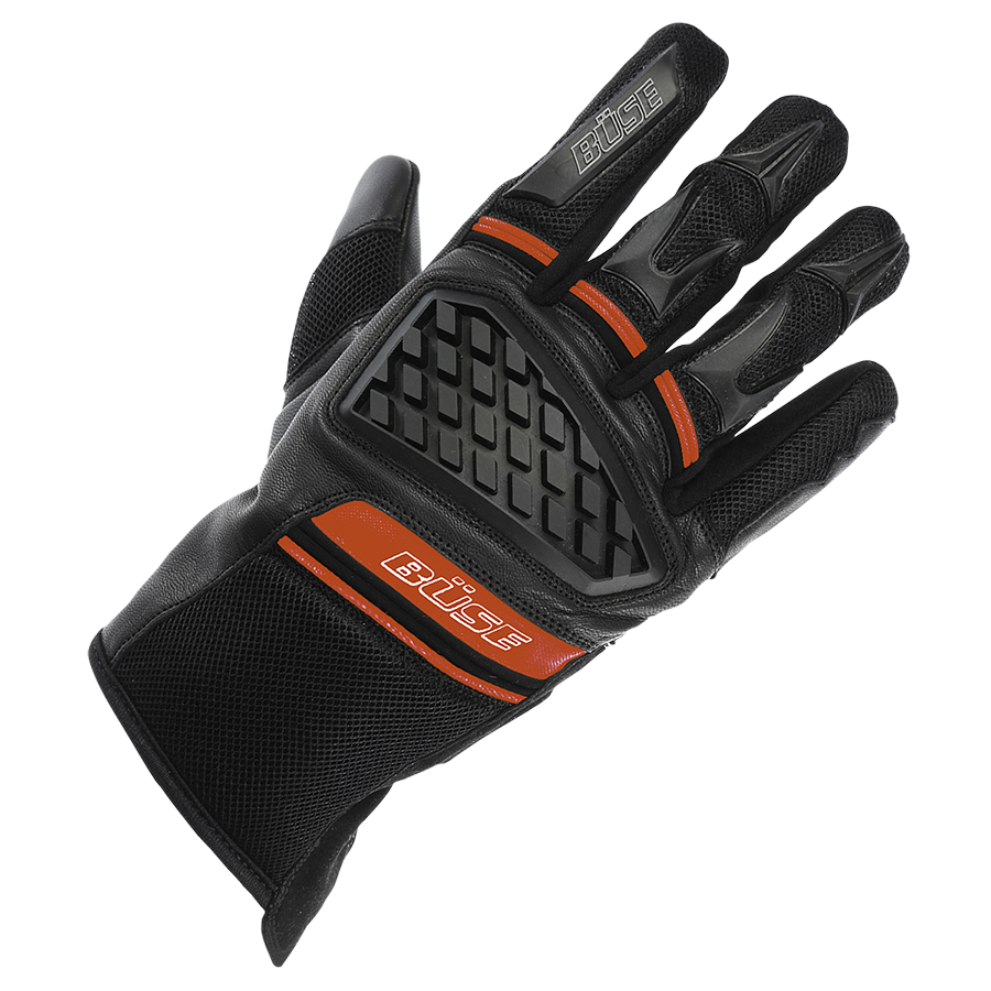 Büse Mc-Gloves Braga Black /Rot