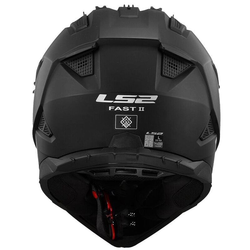 LS2 Cross MC Helm Fast II Mattschwarz