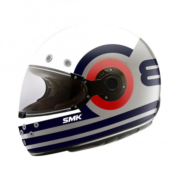 SMK Integral Mc-Helm Retro Ranko Grau /Blau 