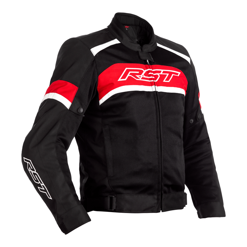 RST Textil Mc-Jacke Pilot Schwarz /Rot 