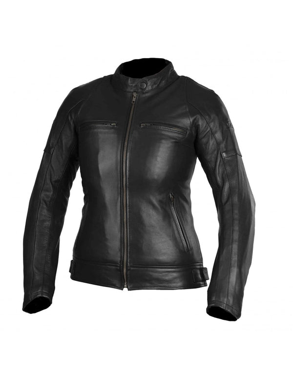 Seca Dam Mc-Lederjacke Bonneville Schwarz 