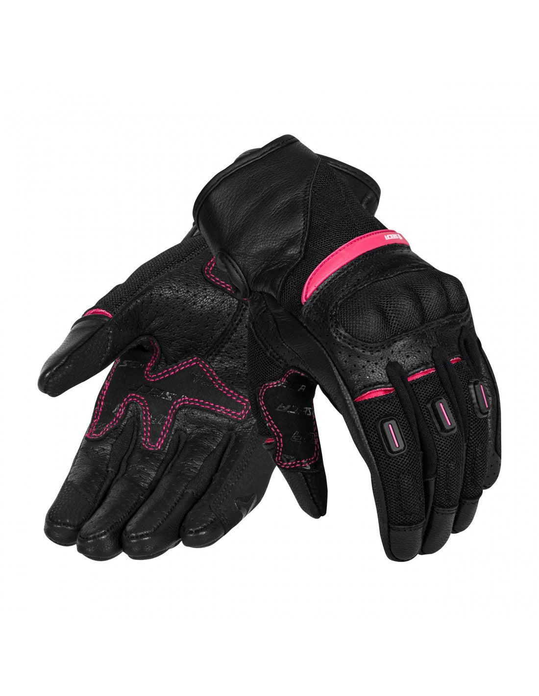 Seca Dam MC Handschuhe Achse Mesh II Schwarz /Pink