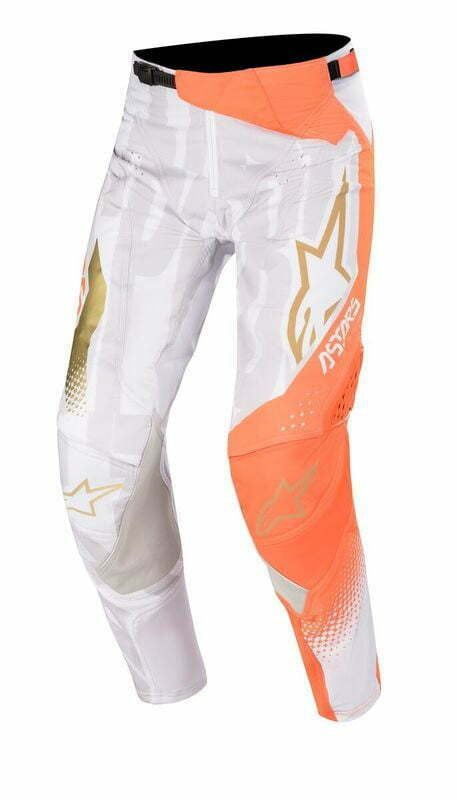 Alpinestars Techstar Factory Metal Hose Weiß/ Orange Fluo/ Gold 