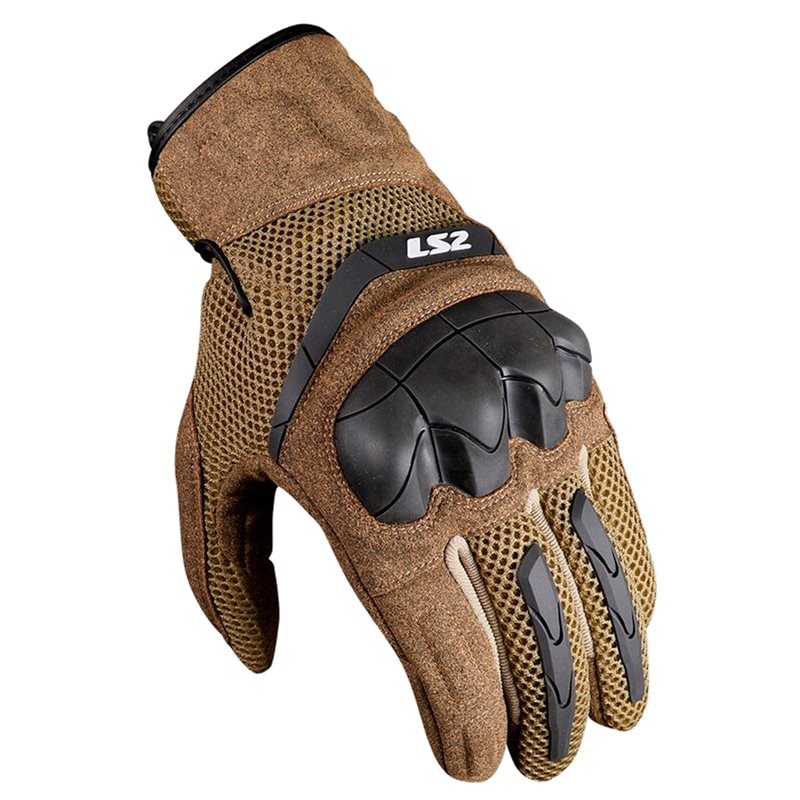 LS2 MC Gloves Cubra Brown