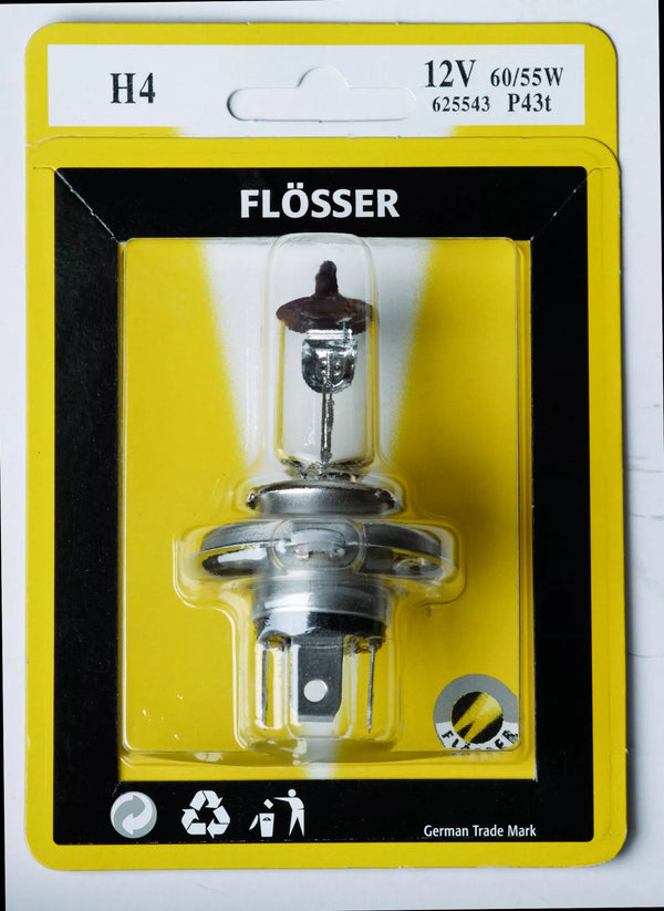 Flosserbirne H4 12V 60/55W P43T 10PK 62554310PK
