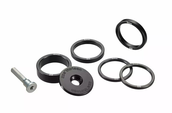 E*Thirteen Top Cap + Headset Spacer Silve St1UPA-115