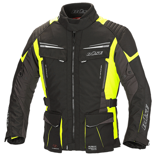 BÖSE Textil Mc-Jacke Lago Pro Schwarz /Flu 