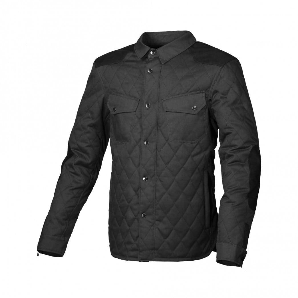 Macna Textile MC Jacke im Landesinneren studelte schwarz