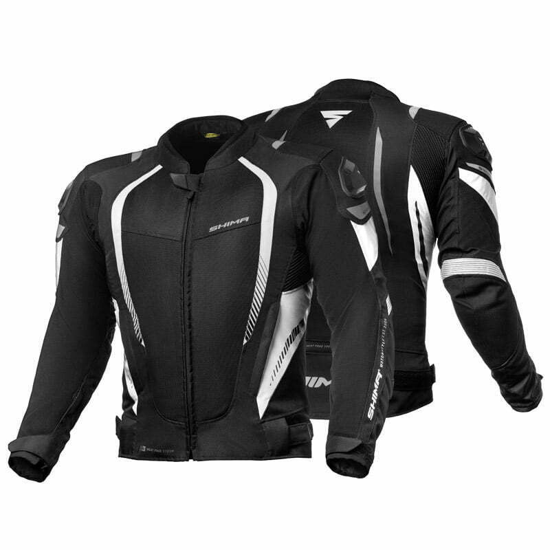 Shima Textile MC-Jacket Mesh Pro Schwarz /Weiß